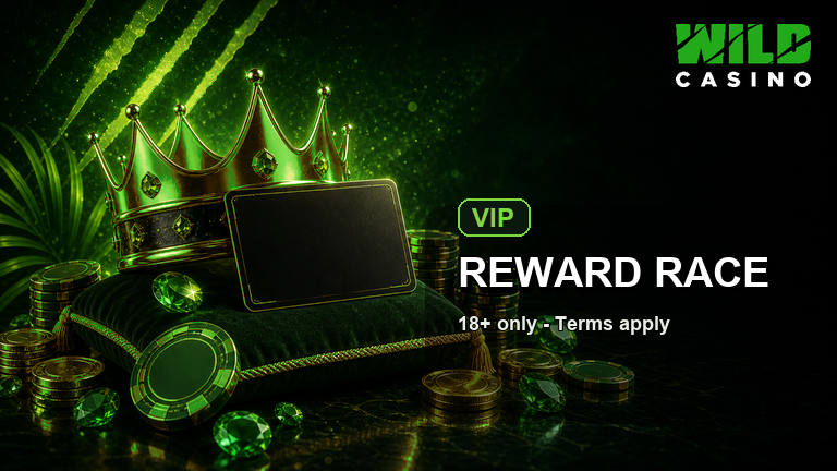 Wild Casino VIP rewards crown and tournament chips