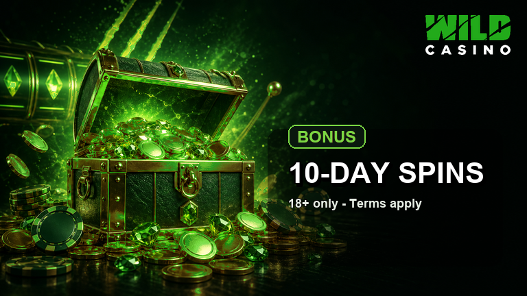 Wild Casino 250 free spins bonus chest